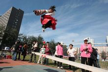 Springboard: Koreansk traditionelle folkemusik sport