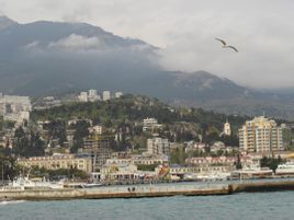 Yalta: Ukraine Krim-halvøen sydkysten by